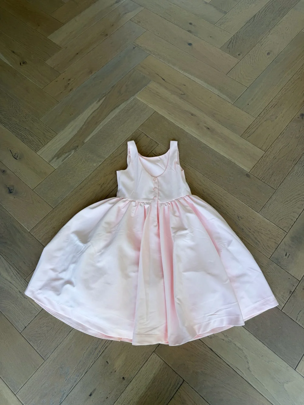 Janie and Jack Light Pink Bow-Front Sleeveless Dress